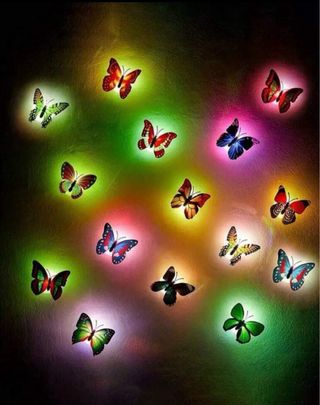 Set 15 Farfalle Luminose LED