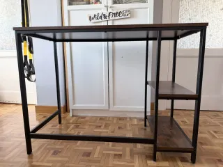 Base de cama con somier de madera