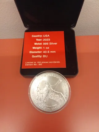 Moneda de Plata Jesús In God We Trust