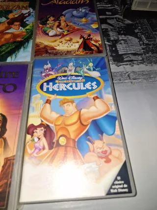 Lote 4 Películas VHS Disney (Español)