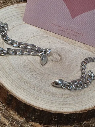 Pulsera Corazón Magnética Parejas