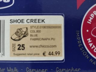 Chicco Sneakers Bambino Blu Taglia 25