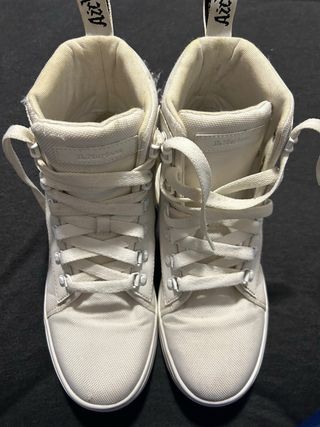 Botas Dr. Martens Combs All White 39 piel lona