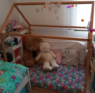 Cama Casita Montessori Madera