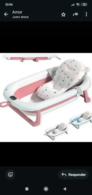 Carro de bebé 3 piezas mini Bambino cuna y bañera