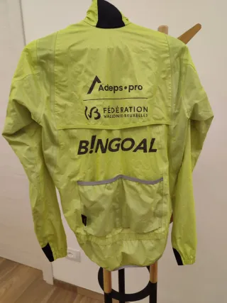 Giacca ciclismo antipioggia team Bingoal