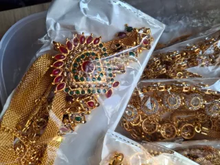 Lote Cinturones Joyas color Oro