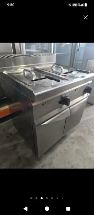 Freidora doble eléctrica Bertos E7F10-8M