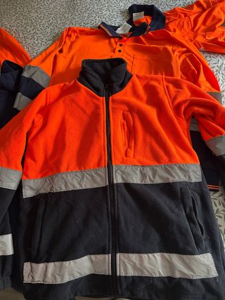 Conjunto Ropa Trabajo Naranja y Azul