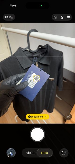 Polo Prada Negro Cremallera y Logo