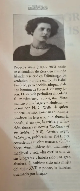 Cordero negro, halcón gris, de Rebecca West