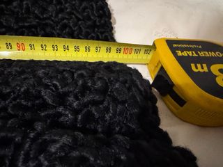 Abrigo de astracán negro