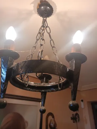 Lámpara de techo forja