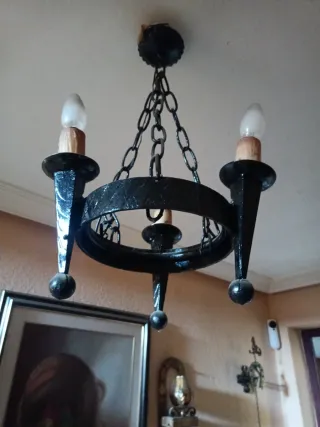 Lámpara de techo forja