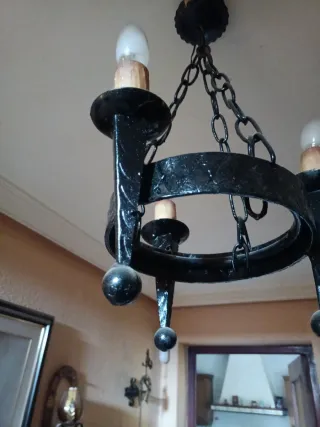 Lámpara de techo forja