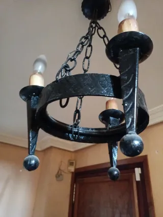 Lámpara de techo forja