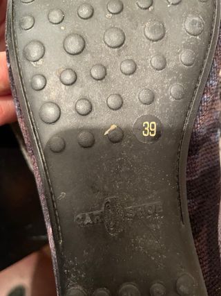 Manoletinas Car Shoe grises y moradas