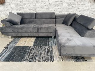 Sofá rinconera gris 262cm