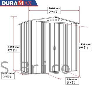 Caseta Metálica Top Atenea 113x201x199 cm - Duramax