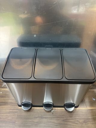 Amig - Cubo de Basura Triple con Pedales 45 litros