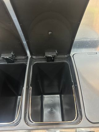 Amig - Cubo de Basura Triple con Pedales 45 litros