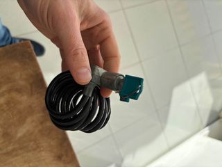 Candado espiral para bicicleta con 2 llaves