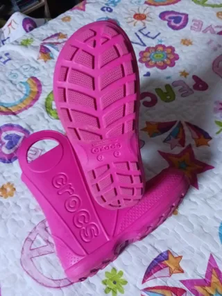 Stivali da acqua rosa Crocs taglia 33-34