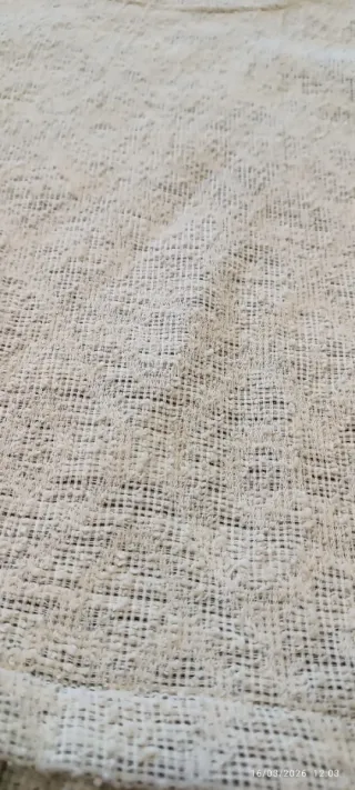 Vestido de invierno blanco manga larga