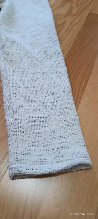 Vestido de invierno blanco manga larga