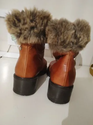 Botas Zendra Piel Marrón con pelo