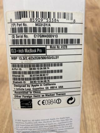 MacBook Pro 13 Plata