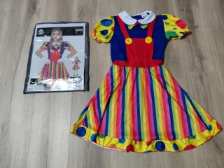 Disfraz Niña Payaso 7-9 Años