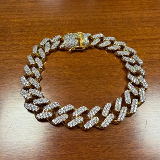 Bracciale tennis moissanite oro