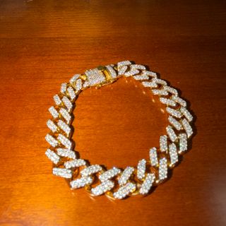 Bracciale tennis moissanite oro