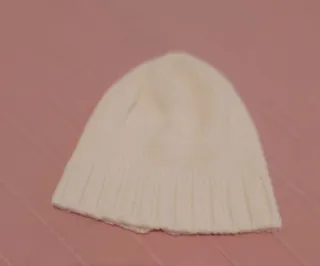 Gorro de lana blanco