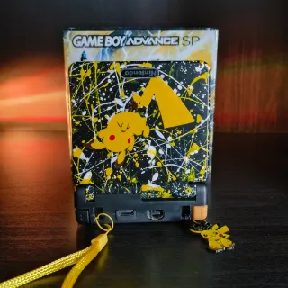 Nintendo Gameboy advance sp IPS V5 Pikachu USB C