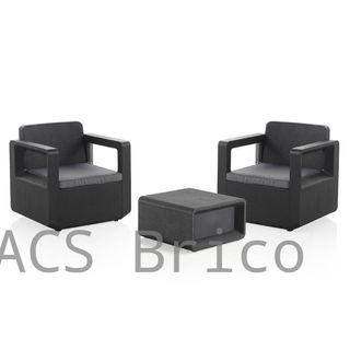 Mobili da Giardino Venus Tête-à-Tête Grafite