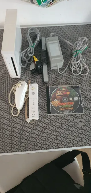 Nintendo Wii Blanca + Juego Donkey Kong