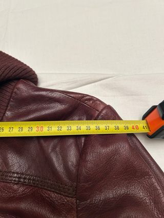 Giacca Bershka Pelle Bordeaux - Taglia M