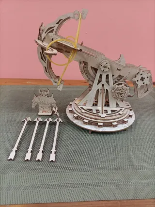 Maqueta 3d Ballesta de Asedio de Madera