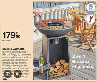 Brasero / Plancha Negro Metal