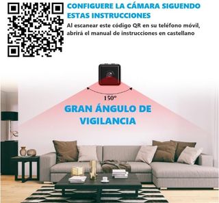Mini Camara Espia 1080p 4K IP Wifi a Tiempo Real
