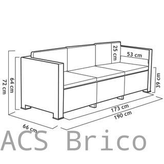 Mobili da Giardino Manhattan Grafite