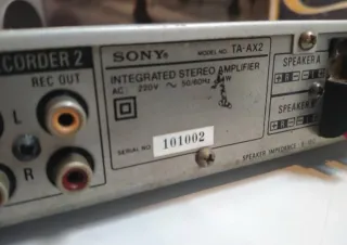 Amplificador Sony TA-AX2 Plata