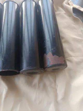 Conjunto de 6 patas metálicas para somier de cama.