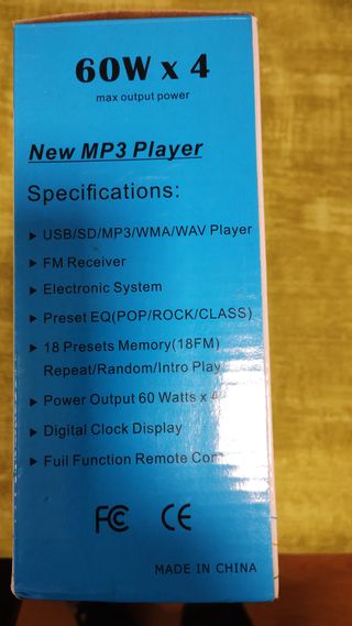 Autorradio Azgiant JSD520 BT/APE/WAV/WMA/MP3/FM