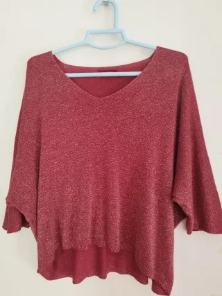 Camisa fiesta roja y dorado