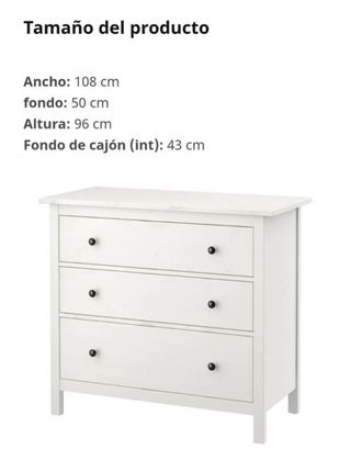 Cómoda Hemnes Ikea Blanca