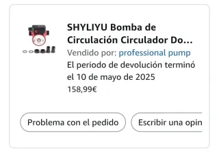 Bomba de circulación SHYLIYU RS15/6-130