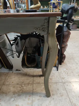 Mesa de entrada madera y metal